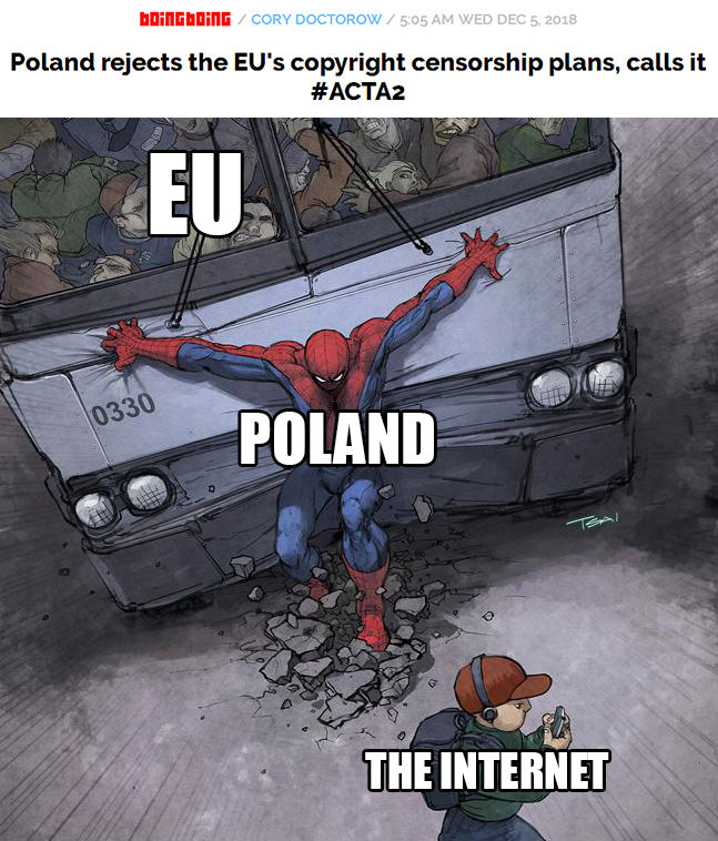 poland memes - boingboing Cory Doctorow Wed Poland rejects the Eu's copyright censorship plans, calls it 0330 Poland Iba 7. 62 112 The Internet