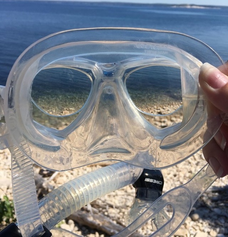 When you want to see underwater so you upgrade your mask with optical lenses