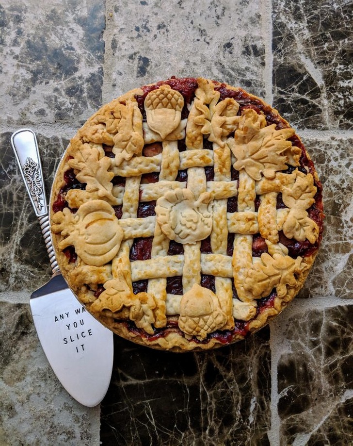When your cherry pie looks like this