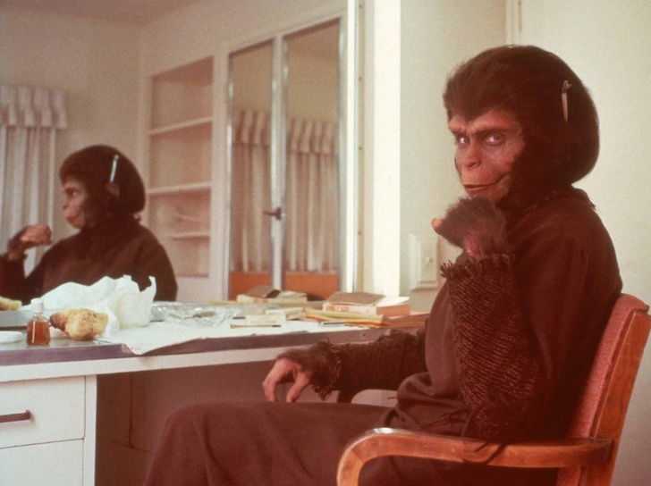 Kim Hunter as Zira the chimpanzee from Planet of the Apes