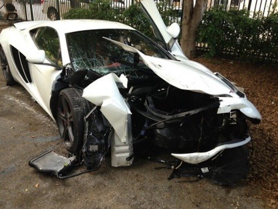 mclaren 12c crash