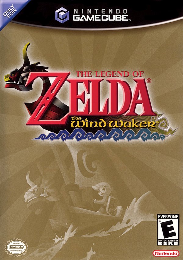 gaming legend of zelda wind waker gamecube - Nintendo Gamecube. The Legend Of Muda Windwaker Everyone Content Rated By Esrb Ocial Nintendo Seal of Ouly Nintendo Ws