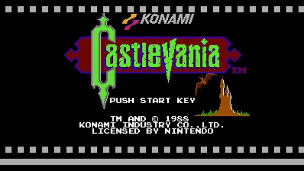 gaming nes - Onami astlevania Push Start Key TM_AND 1988 Konami Industry co.,Ltd. Licensed By Nintendo I I Iiiiii