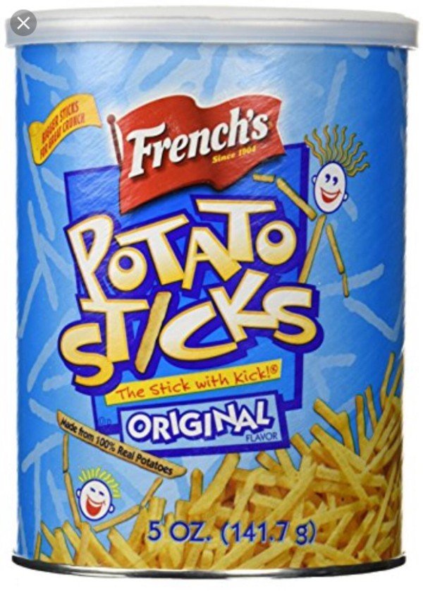 french's potato sticks - French's The Stick with kick! & from 100% Real Potato Original 5 Oz. 14113
