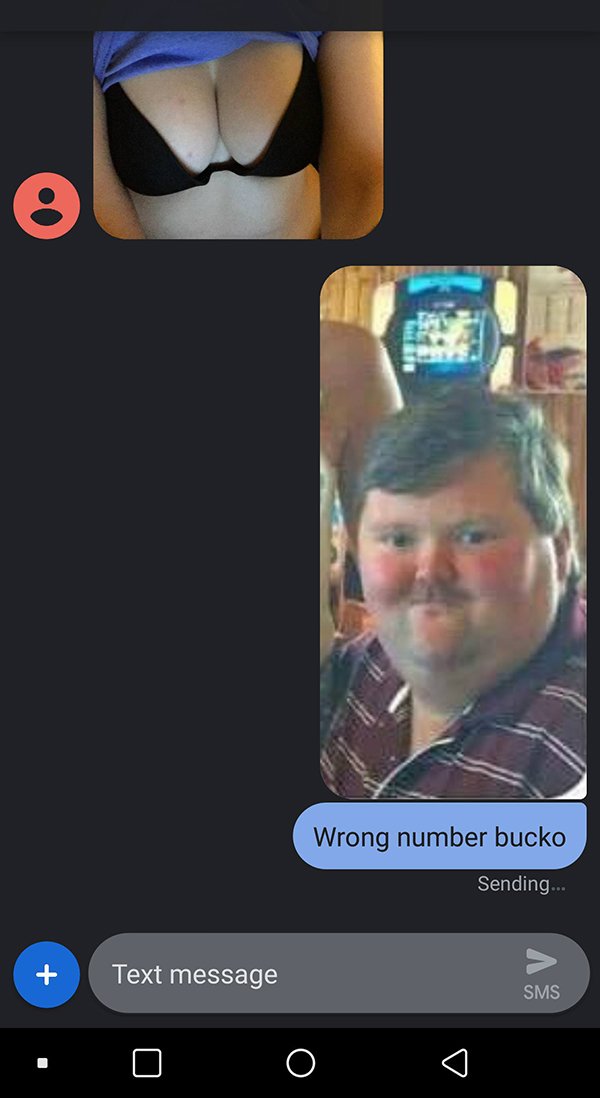 wrong number - Wrong number bucko Sending... Text message Sms
