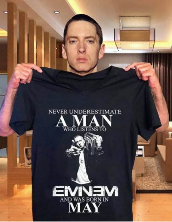 funny metallica t shirt - Never Underestimate Aman Who Listens To Eminem May And Was Born In