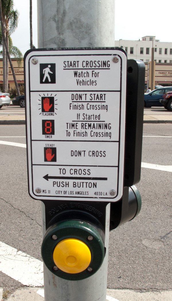 “In New York City, there are around 1,000 crosswalk buttons. In 2018, only 100 are functional, down from 750 functional buttons in 2004.”