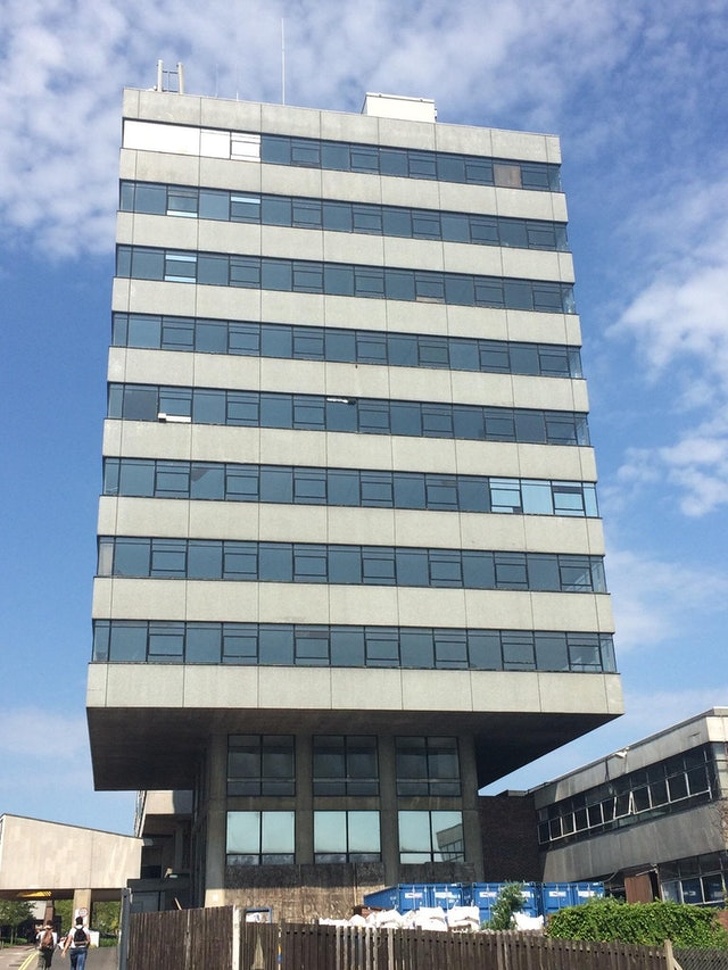 “This ’engineering building’ at my university was so poorly designed it was deemed unsafe for use and is now derelict.”