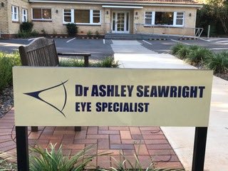 funny name signage - Dr Ashley Seawright Eye Specialist