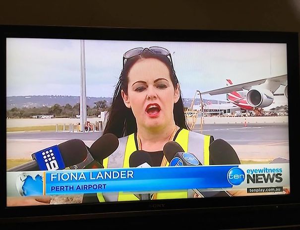 funny name display device - Fiona Lander Perth Airport eyewitness ter News tenplay.com.au