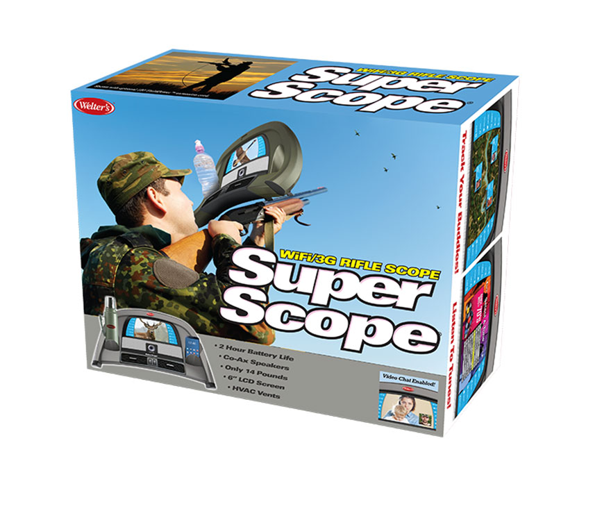 toy - Welter's WiFiEg Rifle Scope Super Blog Scope 2 Hour Battery Life CoAx Speakers Only 14 Pounds .6" Lcd Screen Hvac Vents Video Chat Dale
