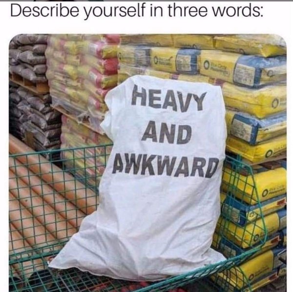 memes - depression memes - Describe yourself in three words Heavy And Hawkward