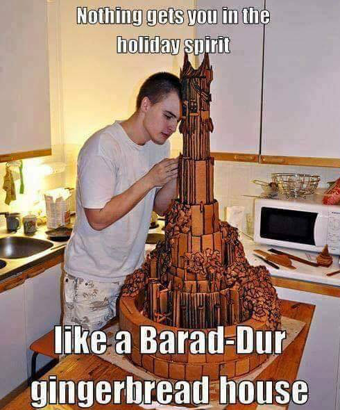barad dur gingerbread - Nothing gets you in the holiday spirit a BaradDur gingerbread house