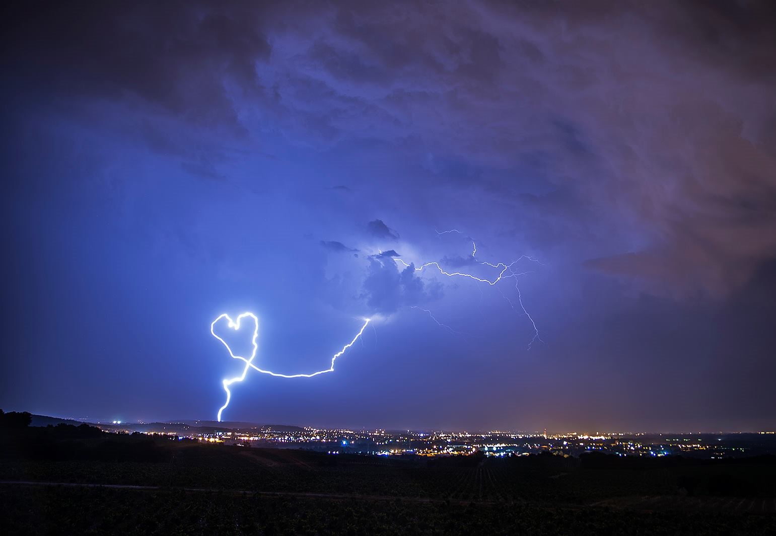 perfect timing heart shaped lightning bolt