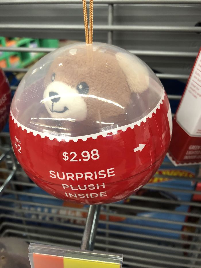 design fails - $2.98 Surprise Plush Inside