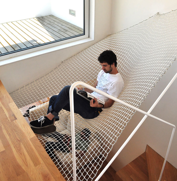 Everything you imagine can be real, so maybe it’s time for an indoor hammock over the staircase.