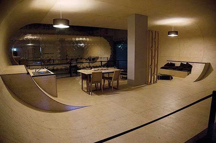 If you love skateboards this skateboard house is for you!