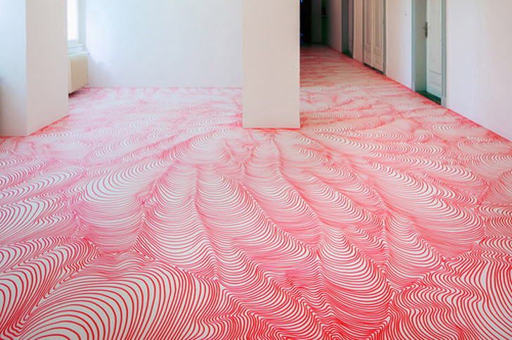 Transform your room by creating illusions on the floor.