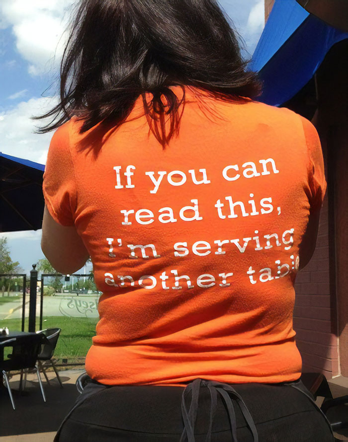 funny waitress shirts - If you can read this, I'm serving another ta