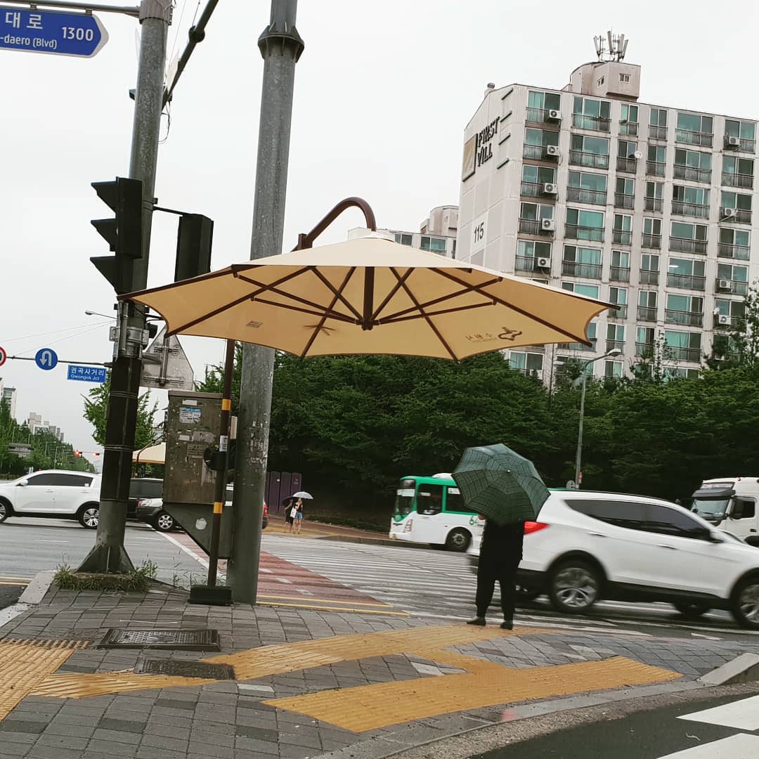 umbrella crosswalks south korea - 1300 daero Blvd