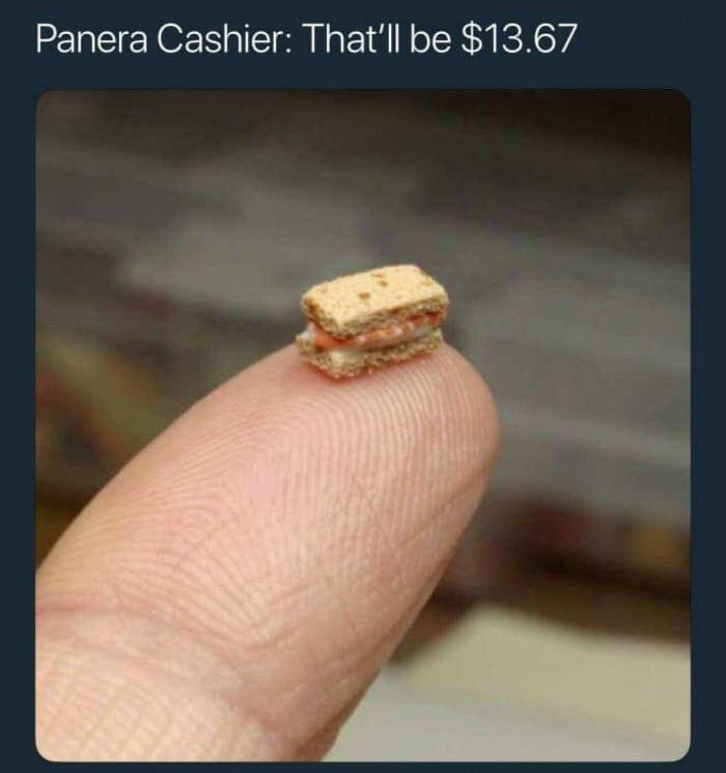 memes - funny panera memes - Panera Cashier That'll be $13.67