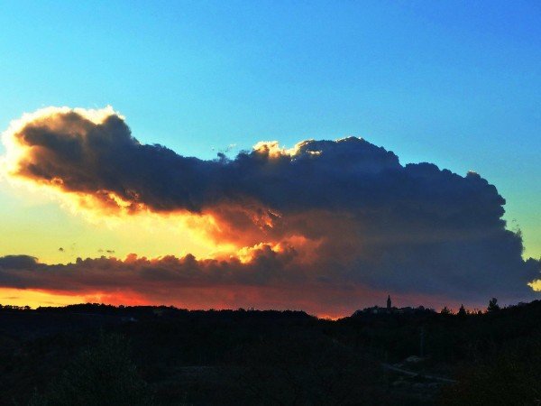 This cloud that looks like crocodile or alligator head