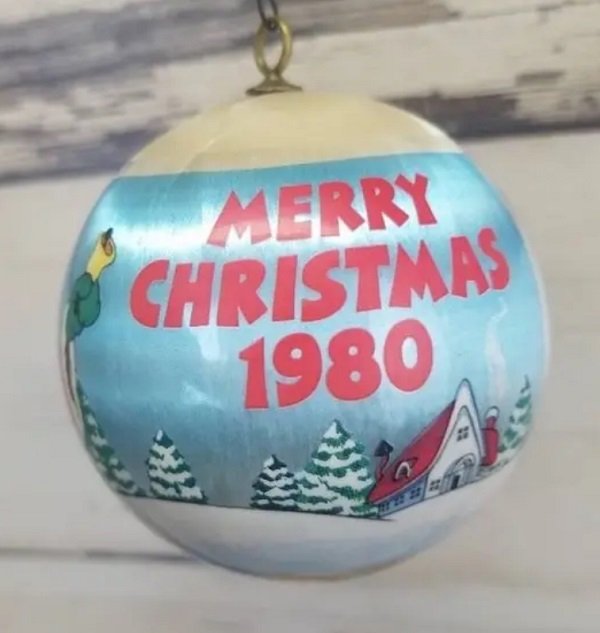 christmas ornament - Merry Christmas 1980