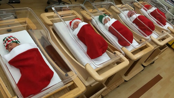 babies in stocking