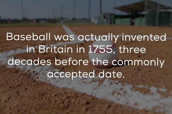 baseball public domain - Baseball was actually invented in Britain in 1755, three decades before the commonly accepted date.