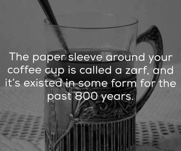 monochrome photography - The paper sleeve around your coffee cup is called a zarf, and it's existed in some form for the past 800 years.
