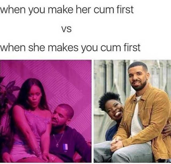memes - facebook vs instagram meme - when you make her cum first Vs when she makes you cum first