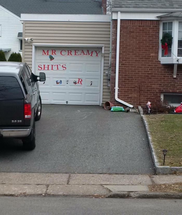 Those Crazy Kids Messing With The Neighbor's Merry Christmas Decoration