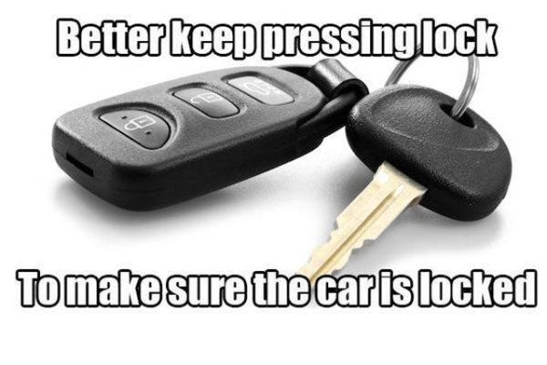 electronics accessory - Better keep pressing lock To make sure the car is locked