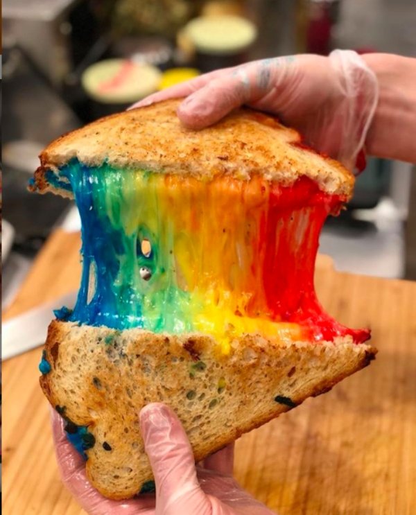 baked goods rainbow