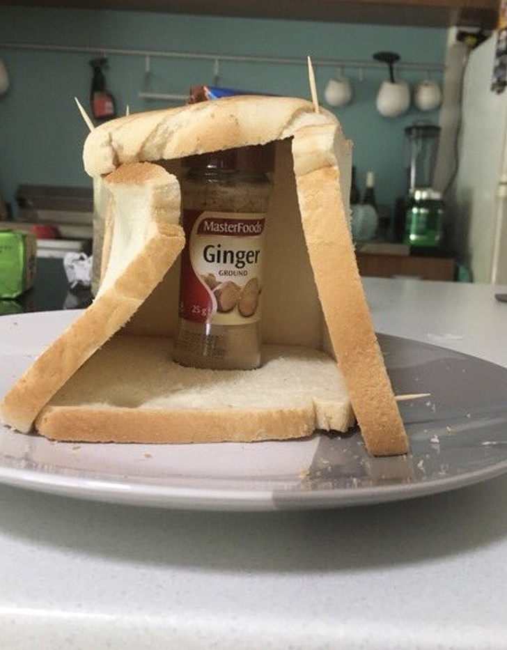 “My husband made this Ginger-bread house for me...”