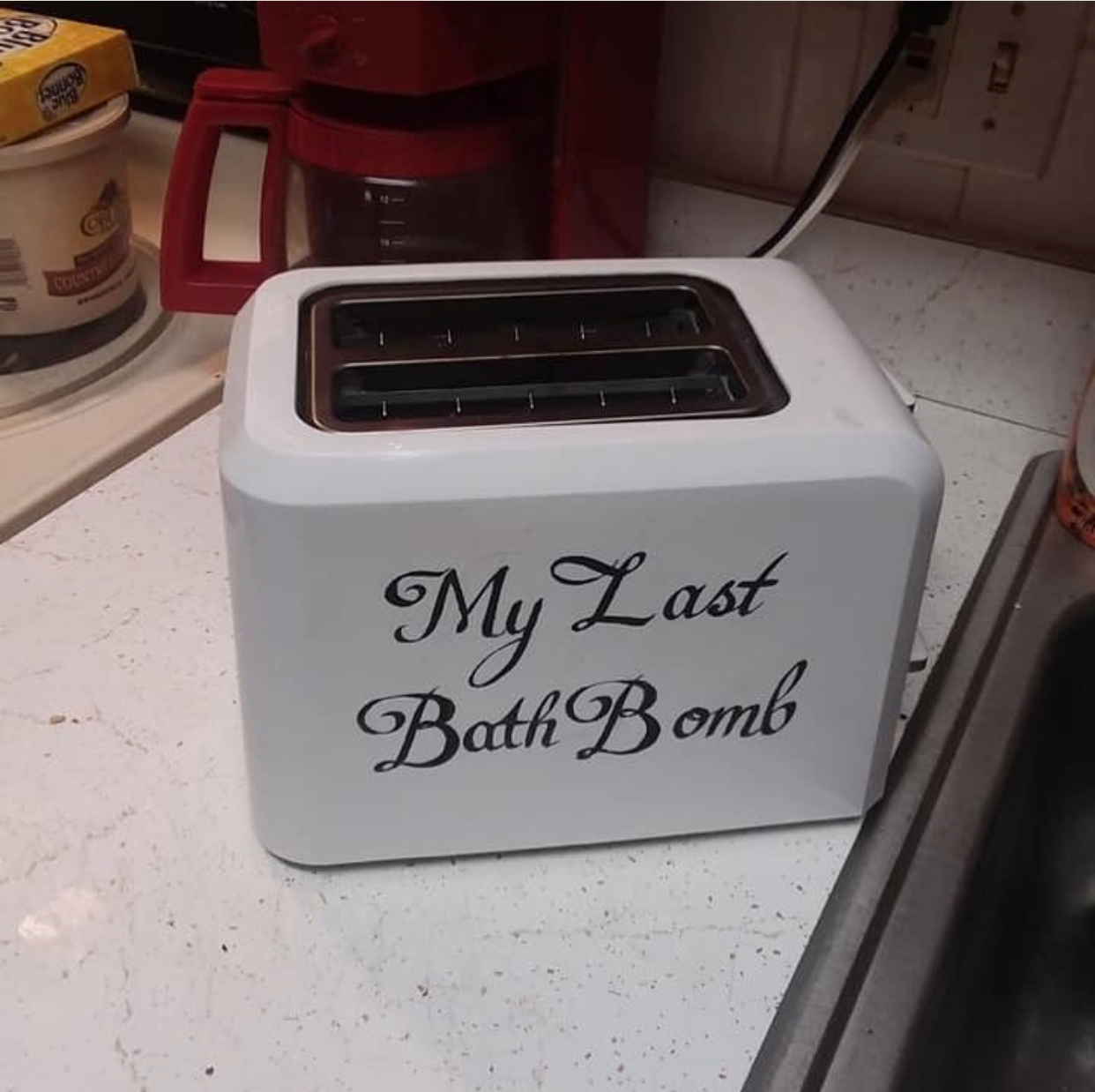 my last bath bomb toaster - My Last Bath Bomb