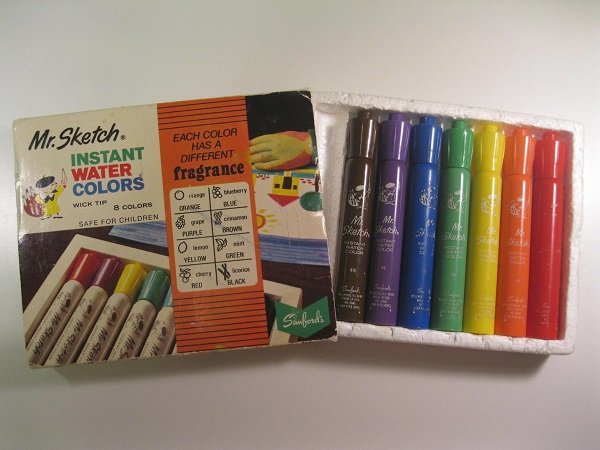 writing implement - Each Color Has A Mr.Sketch. Instant Water Colors Different fragrance 185 ceny Wick Tip Colors O Orange Safe For Children ape Purple $$ cher Sanfords