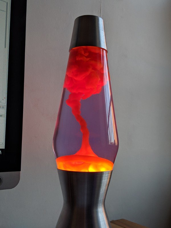 volcano lava lamp