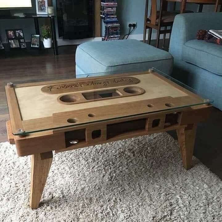 cassette coffee table