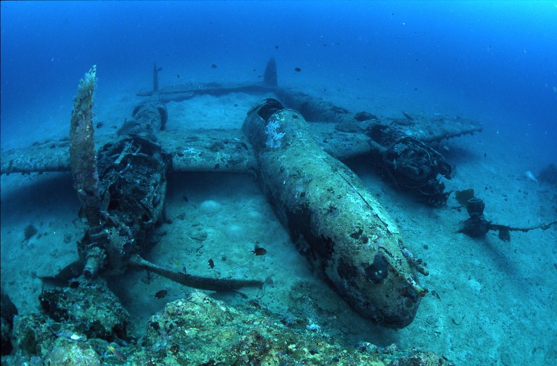 ww2 underwater wrecks