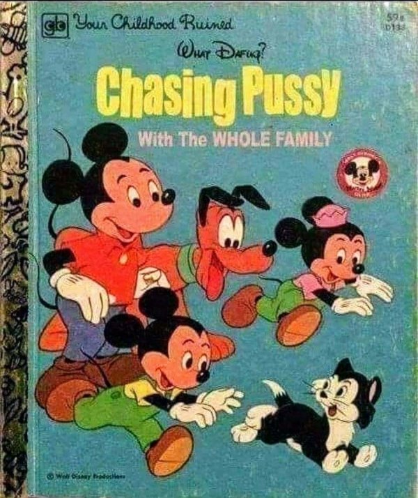 mickey mouse the kitten sitters book ebay - cla Your Childhood Ruined Wur Darua? Chasing Pussy With The Whole Family On