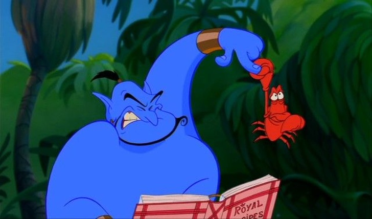 “How old were you when you realized Sebastian from The Little Mermaid appears in Aladdin?”