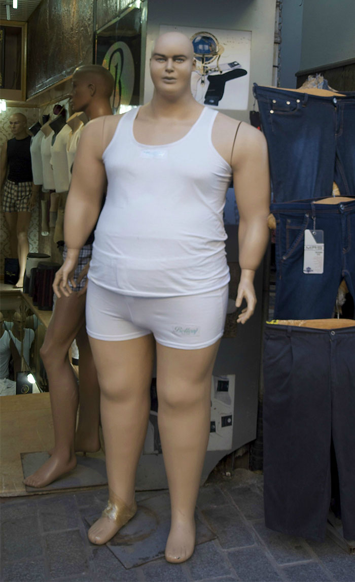obese mannequin