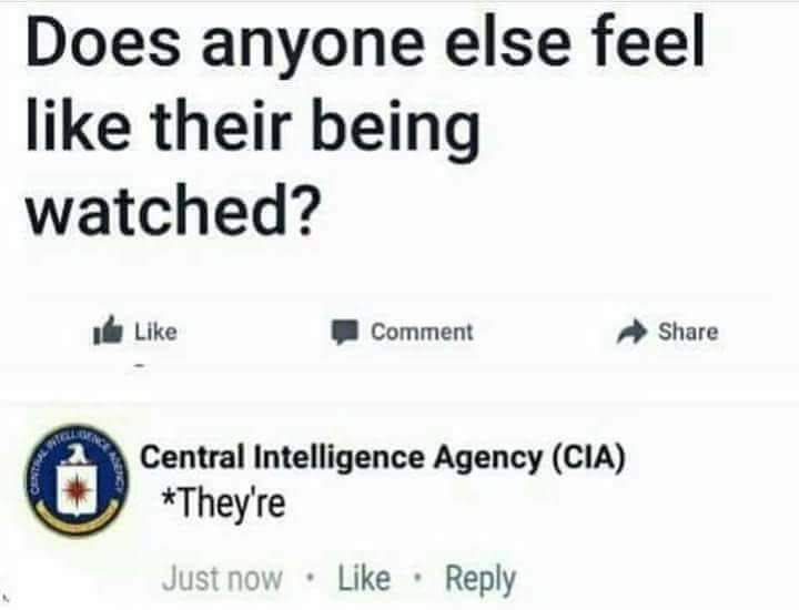 cia seal - Does anyone else feel their being watched? ile Comment Central Intelligence Agency Cia They're Just now