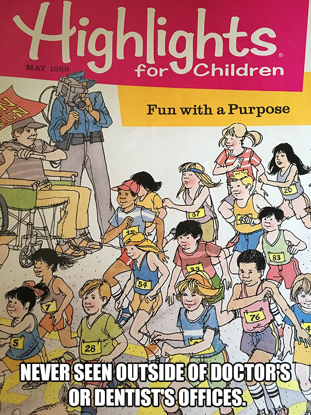 comics - Highlights for Children Fun with a Purpose Never Seen Outside Of Doctor'S Or Dentists Offices. Piel We