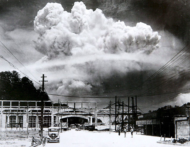 The bombing of Nagasaki, Japan. August 9, 1945