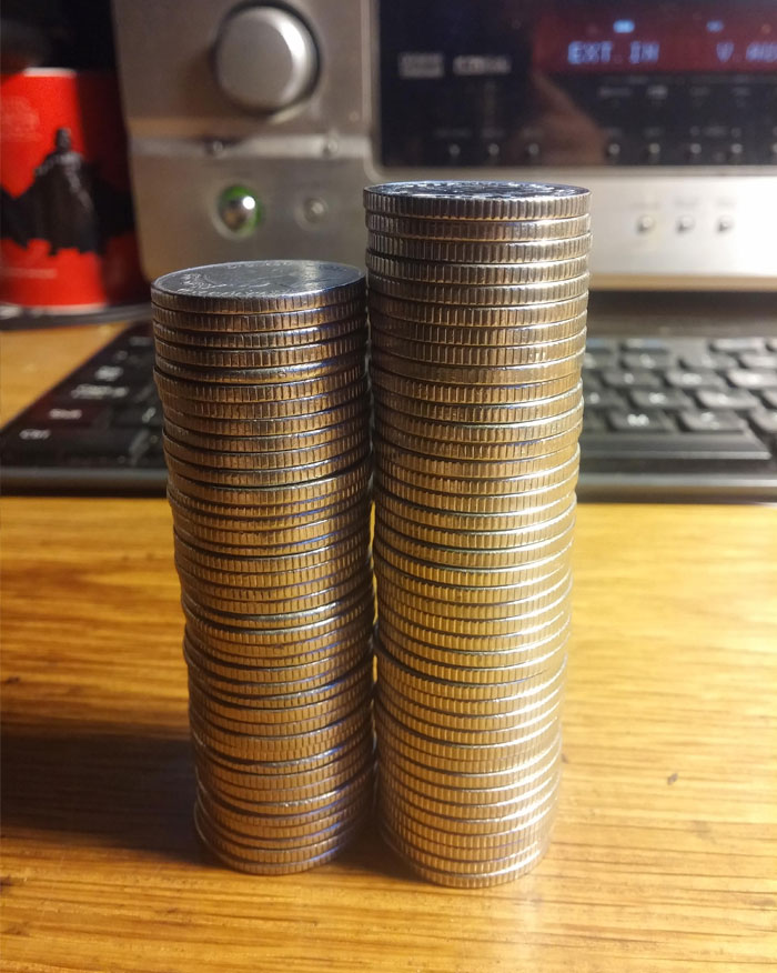 40 Coins, 1992 Vs. 2014