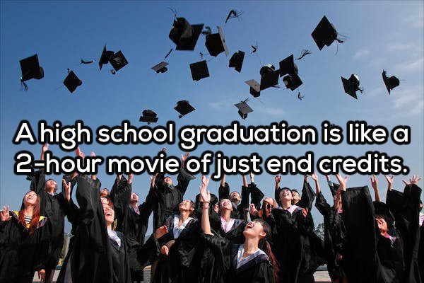 dp students - Ahigh school graduation is a 2hour movie of just end credits.