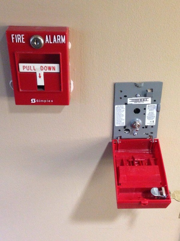 inside of a fire alarm - Fire Alarm Pull Down F The Simplex