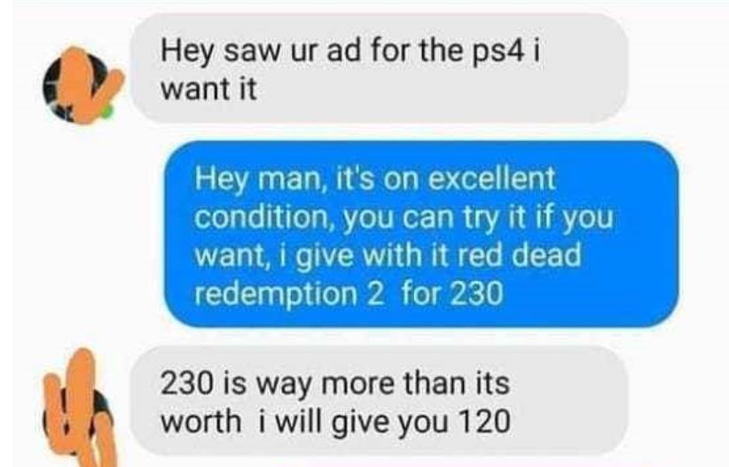 rogerraker twitter rojean - Hey saw ur ad for the ps4 i want it Hey man, it's on excellent condition, you can try it if you want, i give with it red dead redemption 2 for 230 230 is way more than its worth i will give you 120